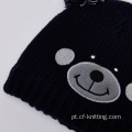 Beanie de malha para bebê para o inverno